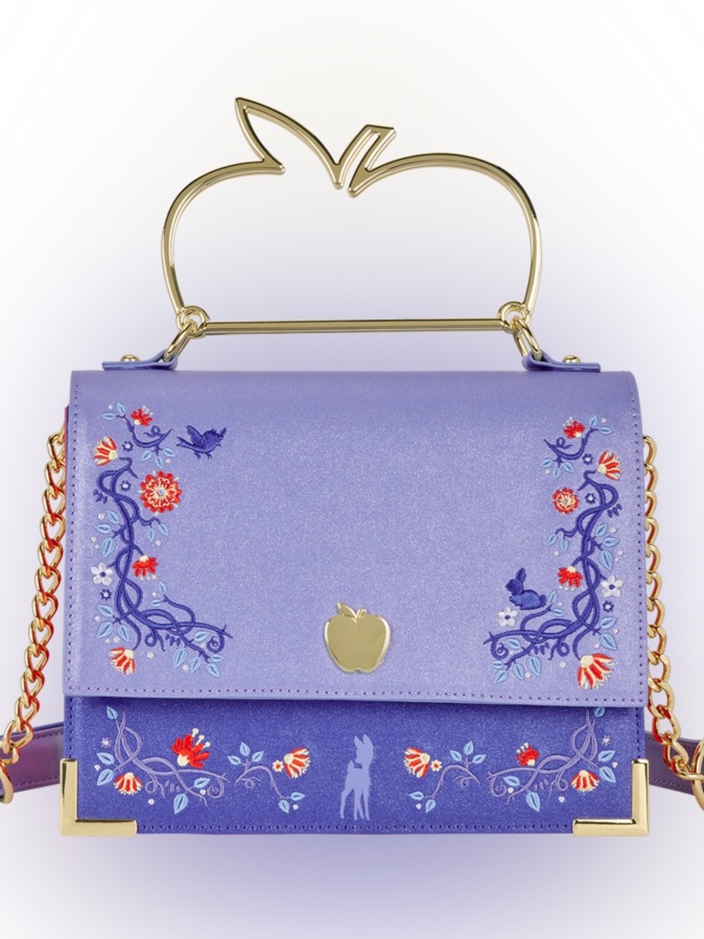 Disney X Loungefly 👑 Snow White Shimmer Crossbody Bag Purse Disney Princess 🍎